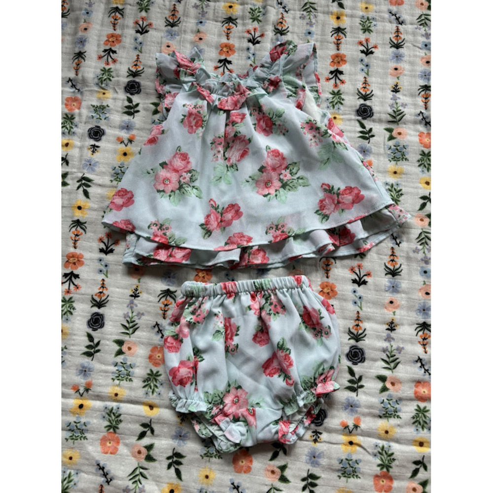 Janie & Jack Floral dress + bloomer
